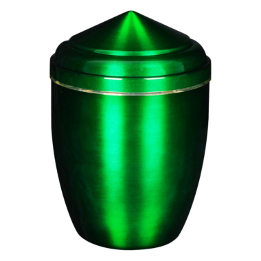 Urne liseret doré verte