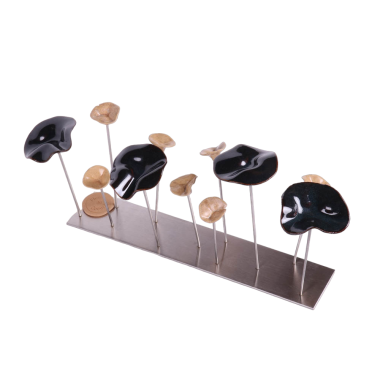 Champs de fleur - Noir Celeste 36x12x15cm