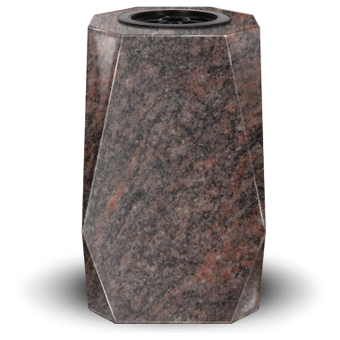 Vase 8 pans coupés 25cm - Himalayan Blue