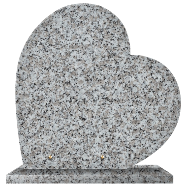 Plaque funéraire personnalisable coeur 40x40cm - Tarn
