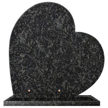 Plaque funéraire personnalisable coeur 40x40cm - Impala