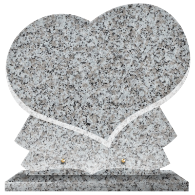 Plaque funéraire personnalisable coeur 39x36cm - Tarn