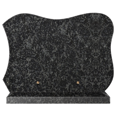 Plaque funéraire personnalisable rectangle arrondi 35x25cm - Impala