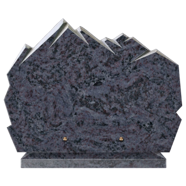 Plaque funéraire personnalisable montagne 40x30cm - Mass Blue