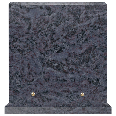 Plaque funéraire personnalisable rectangle 23x23cm - Mass Blue