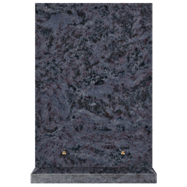 Plaque funéraire personnalisable rectangle-verticale 25x35cm - Mass Blue