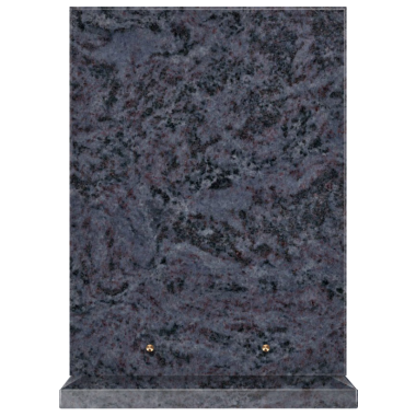 Plaque funéraire personnalisable rectangle-verticale 30x40cm - Mass Blue