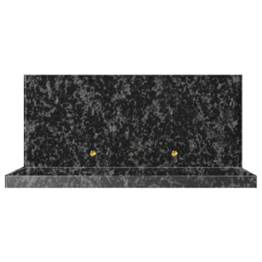 Plaque funéraire personnalisable rectangle 35x15cm - Impala