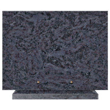 Plaque funéraire personnalisable rectangle 40x30cm - Mass Blue