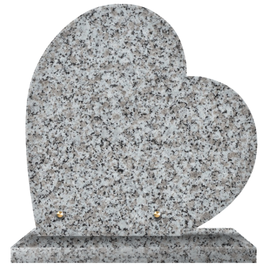 Plaque funéraire personnalisable coeur 30x30cm - Tarn
