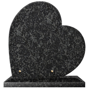 Plaque funéraire personnalisable coeur 30x30cm - Impala