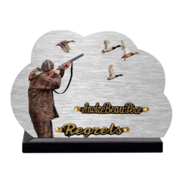 Plaque dibond forme nuage chasse