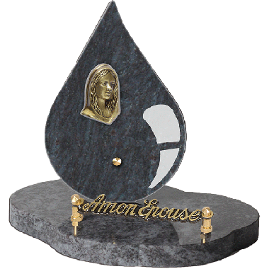 Plaque forme bronze Vierge Marie 15x20cm