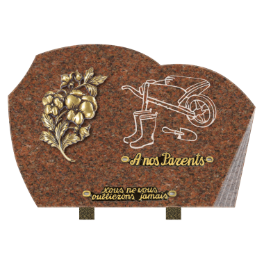Plaque forme sablage brouette 35x25cm