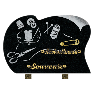 Plaque forme sablage couture 30x20cm