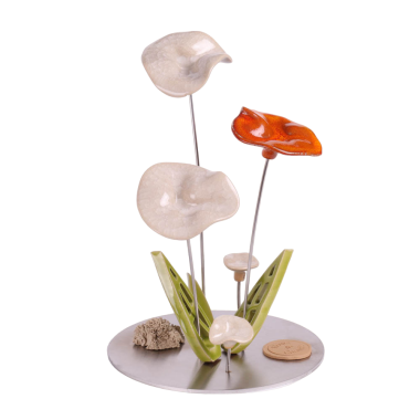Rond 3 fleurs - Terre & Tonique 16x25cm