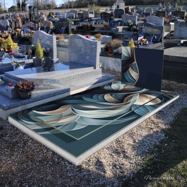 Monument funéraire en verre MUSIQUE