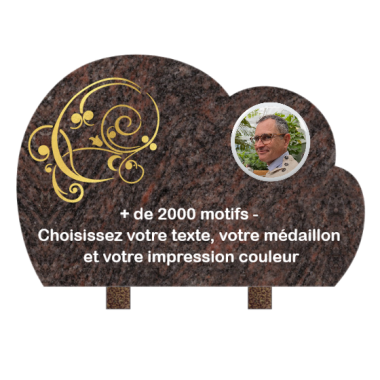 Plaque funéraire personnalisable nuage 30x20cm
