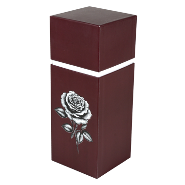Urne dispersion carrée motif rose