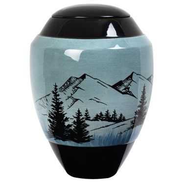 Urne Montagne Bleu