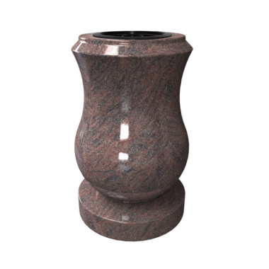 Vase tulipe grande taille en granit himalaya