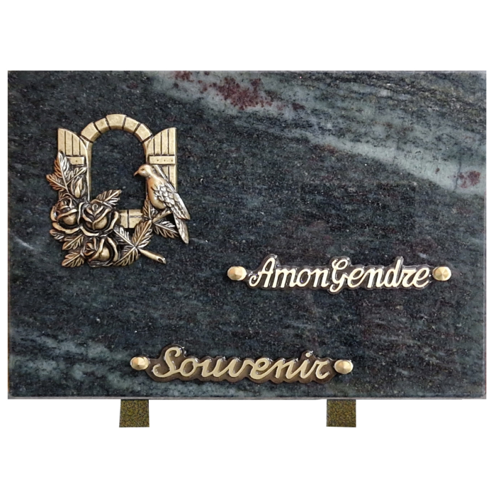 Plaque bronze fenêtre 20x30cm