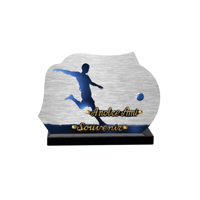 Plaque dibond forme football