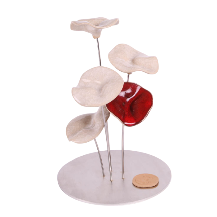 Rond 5 fleurs - Terre & Tonique 16x25cm