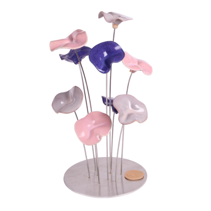 Rond 9 fleurs - Palette romantique 16x30cm
