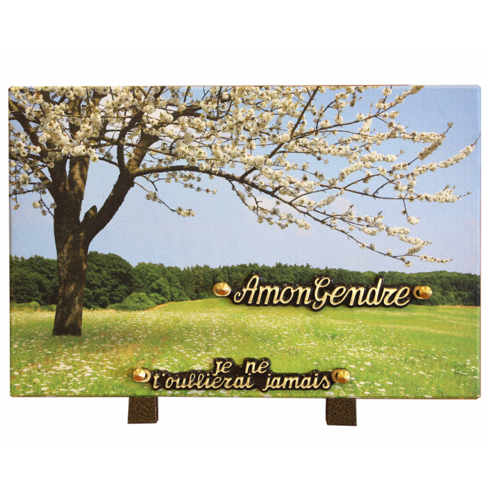 Plaque imprimée cerisier 20x30cm