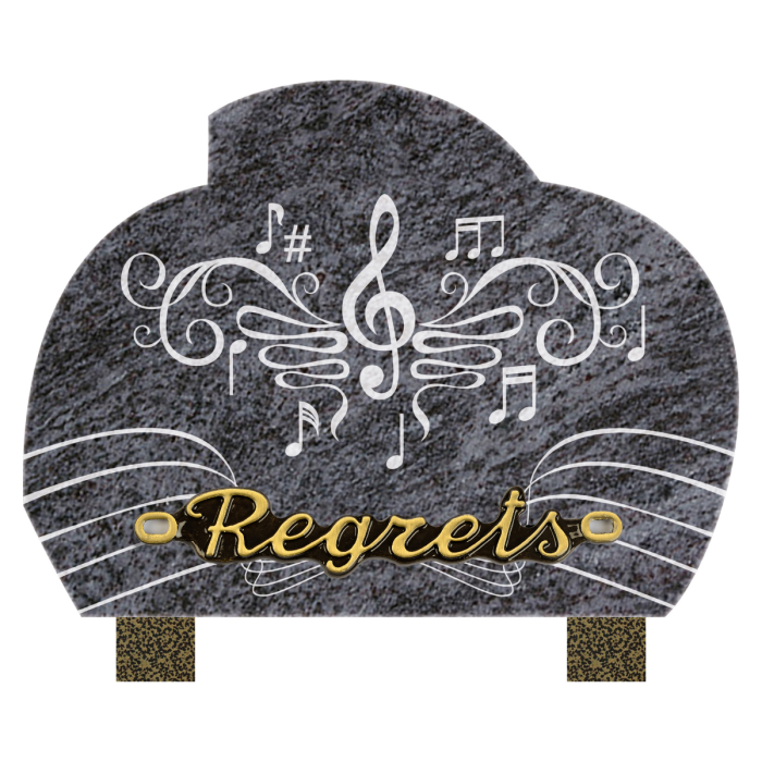 Plaque forme sablage musique 20x15cm