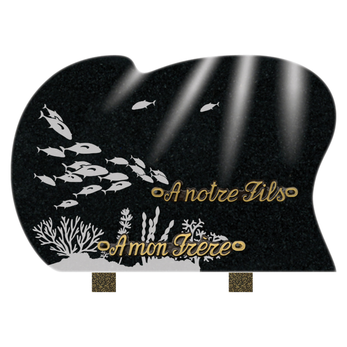 Plaque forme sablage mer 30x20cm