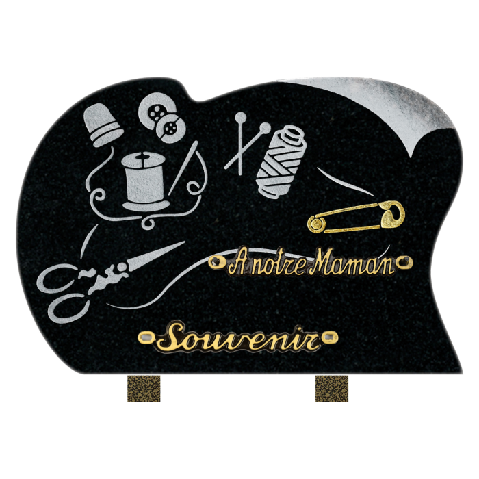 Plaque forme sablage couture 30x20cm