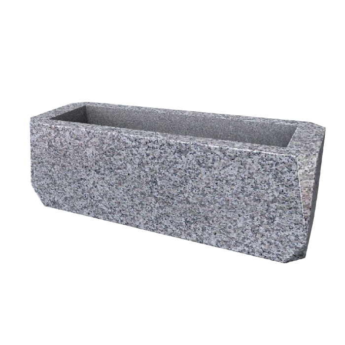 Jardinière massive 8 pans personnalisable 60x20x20