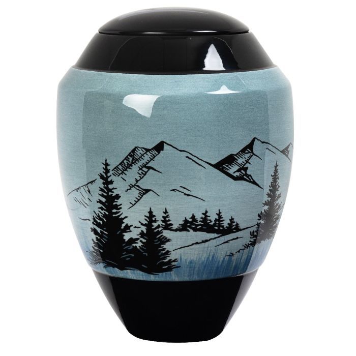 Urne Montagne Bleu
