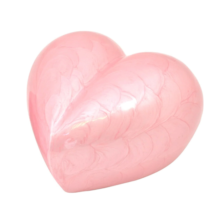 Urne margate cœur rose - chat et petit chien