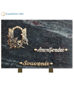 Plaque bronze fenêtre 20x30cm
