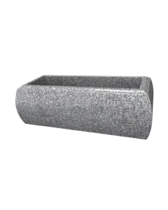 Jardinière galbée - gris