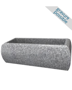 Jardinière galbée - gris
