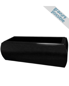 Jardinière galbée - Noir fin