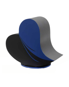 Urne coeur bleu