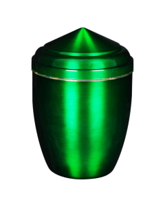 Urne liseret doré verte