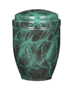 Urne marbrée verte