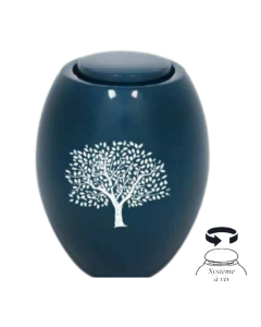 Urne empreinte arbre verte