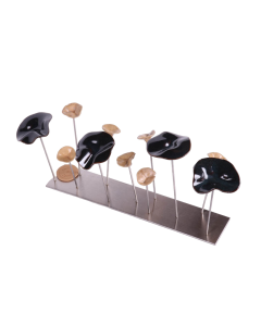Champs de fleur - Noir Celeste 36x12x15cm