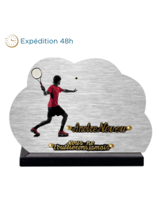 Plaque dibond forme nuage tennis