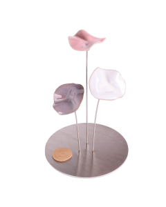 Rond 3 fleurs - Palette romantique 16x22cm