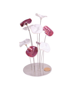 Rond 9 fleurs - Douceur scintillante 16x30cm