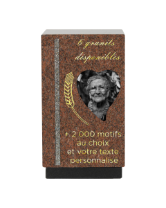 Urne funéraire personnalisable strass