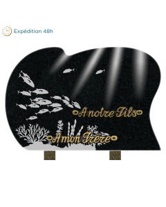 Plaque forme sablage mer 30x20cm